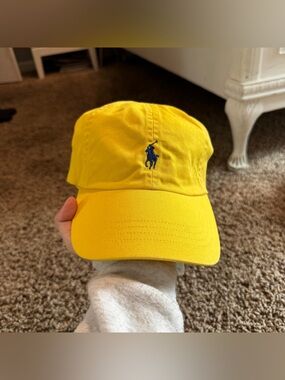 NWT Polo Ralph Lauren Yellow & Blue Hat